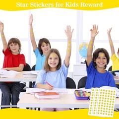 Holographic Gold Star Stickers 1800 PCS 30 Sheets Foil Stars for Kids Reward