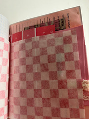 valentines junk journal scrapbook tassel pen clip 56 pages mouse couple sewn