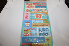 American Traditional Designs Beach Fun Brights Embossed Sticker Collection Swim