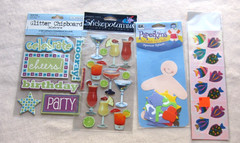 Lot of 21 New Scrapbooking Stickers & Accents VGC