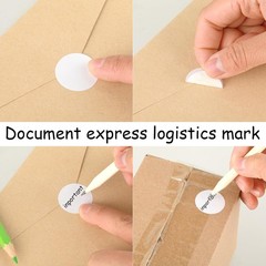 1000 Self-Adhesive 1-Inch White Circle Dot Stickers for Effortless Organization
