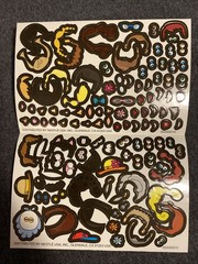 Vintage Nestle EASTER EGG Sticker Sheet Scrapbook Craft Stickers