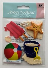 Jolee’s Kids Beach Vacation Sand Toys Popsicle Starfish Scrapbooking Stickers