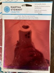 4 – Martha Stewart Foil/Glitter Transfer Sheets Red/Green Colors – NEW!