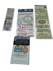 Scrapbooking Chipboard Lot Of 4 Various Brands All New