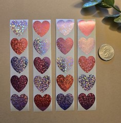 20 Beautiful Heart Stickers/Valentines Heart Stickers/Heart Shaped Stickers/Love