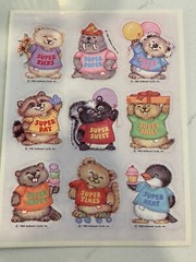 Hallmark Vintage 1982 Shirt Tales Stickers Cute Funny Animals Critters