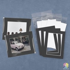 Acid-Free Pre-Cut 16×20 Picture Mat Sets for 11×14 Photos Backers & Clear Bags