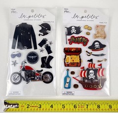 Motorcycle And Pirate Stickers The Paper Studio 2 Sticker Sets