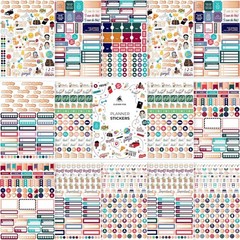 Monthly Weekly Daily Holiday Journaling Stickers 14 Sheets