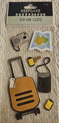 Keepsake Essentials 3-D Die Cuts Travel Embellishments