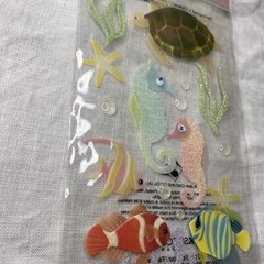 Jolee’s Vellum Sea Horses Turtle Fish Ocean Life Scrapbooking Stickers