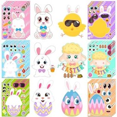 Easter Stickers – DIY Happy Easter Egg Bunny Sticker for Kids, DIY Stickers