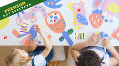 Blesstur 1050 PCS Dot Stickers- Circle Stickers, 10 Color Style Colorful Round