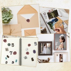 1034 Pcs Magazine Letter Stickers Alphabet Stickers for Scrapbooking