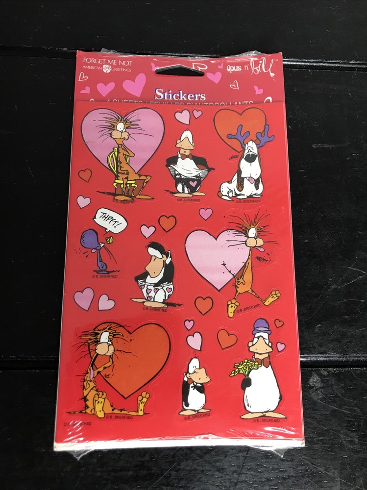 New Vintage Forget Me Not – American Greetings B. Breathed Stickers