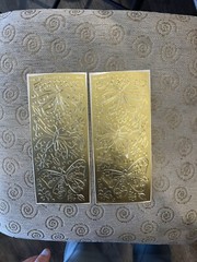 Scrapbooking Adhesive Butterfly Flowers Gold Patterns Stencils Stickers Lot 2