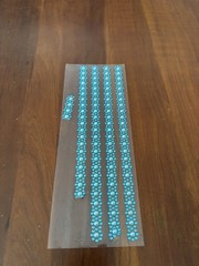 Crafters Square JEWEL BORDER STICKERS Blue Multiple Sheets Scrapbooking Crafting