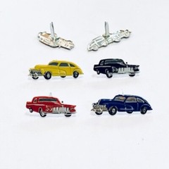 CLASSIC CAR SCRAPBOOKING DECORATIVE BRADS EYELET OUTLET 8 PCS 4 DESIGNS