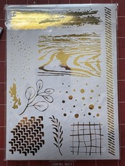 Stampin Up Metallic Textures Rub-Ons New Pack!