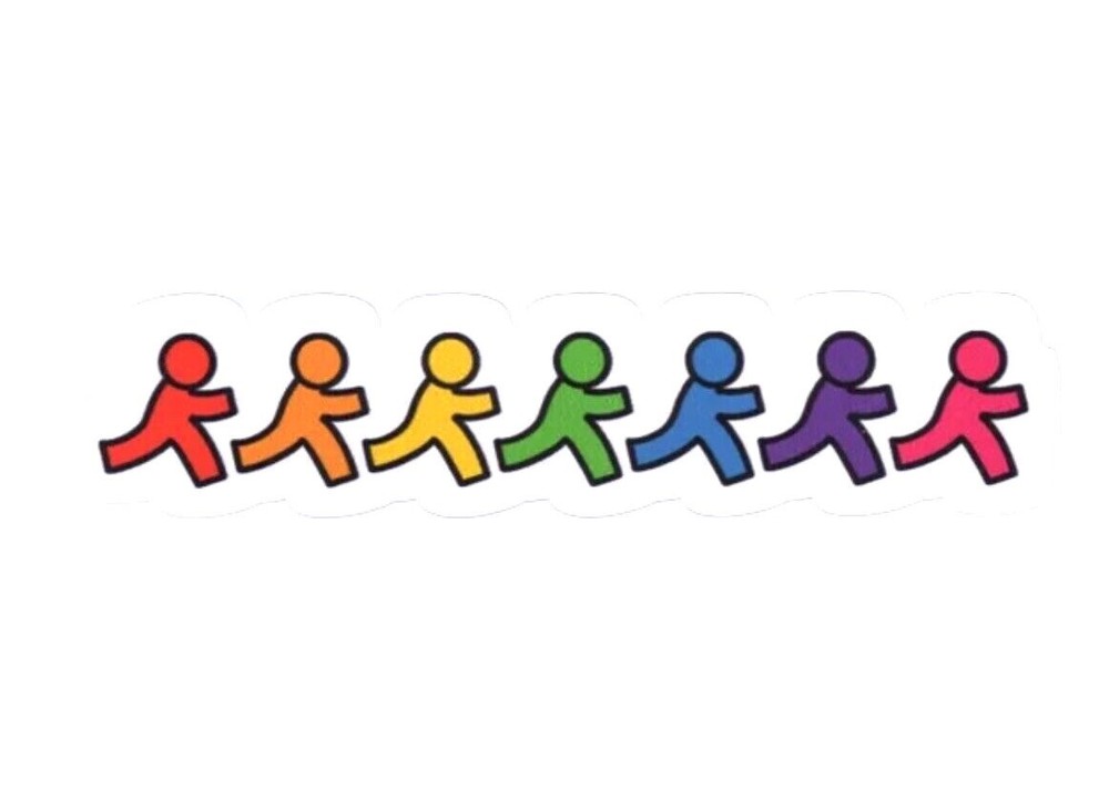 AOL Instant Messenger Runner Pride Sticker (Reproduction)