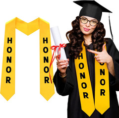 Valedictorian Stole Graduation Salutatorian Honor Sash 65″ Long Unisex Adults Sa