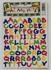 New Vintage Lot of 6 Packs Provo Craft Alphabitties Letters Scrapbook Stickers