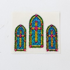 Hambly Studios Prismatic Sticker Stained Glass Window Sheet Church Glitter