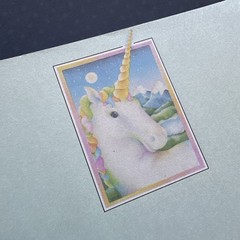 Vintage 80s 90s Pastel Unicorn Stationery Rainbow Stationary Note Paper Sheets