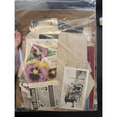 Vintage Ephemera: 1lb Mystery Bags for Paper Collage, Junk Journal, Scrapbooking