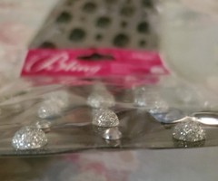 NEW Jolee’s All That Bling-Black Adhesive Gems and Silver Dimensional Sticker.