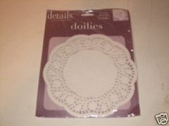 3 Pks X 36 =108 LOT 7.5″ ROUND WHITE PAPER DOILIES 7 1/2″ LACY FLOWER DOILEY