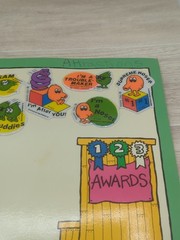 Vintage 1980s Kids Sticker Book, Pac-Man, Q Bert, Scratch N Sniff Etc