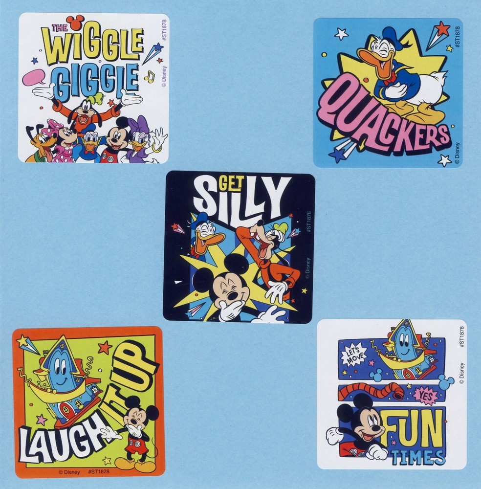 10 Mickey Mouse Funhouse Get Silly Large Stickers – Donald, Daisy, Minnie, Pluto