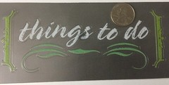 CHALK IT NOW TO DO Die-Cut Stickers K&Company•Labeling•Journaling •Errands•Lists