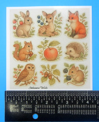 Animals Fruits & Foilage Sticker Sheet