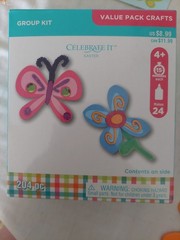 Butterfly Flower Craft Project Supply Pkg Glitter Sticker Foam Decoration NewMix
