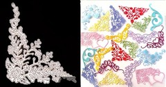 Flower Plant Leaves Border Edge Die Cut Card Making Envelopes Floral Cutting Die