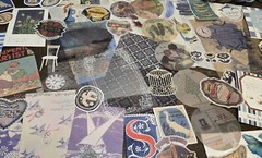 Lot Junk Journal Kit Paper Stickers Tickets Tags Labels Ephemera Cards Tags Book