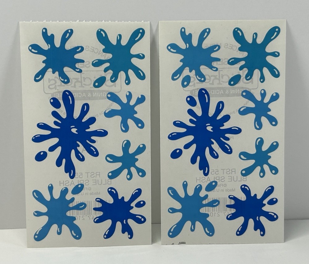Frances Meyer BLUE SPLASH Sticker Sheets WATER