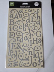 Lot Making Memories Creative Letter Shimmer & Love Struck Bling Alpha Stickers