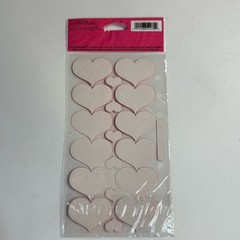 Stickopotamus Double Heart Binder Sticker Sheet Photo Safe Stickers