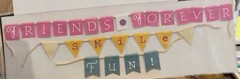 Deja Views Embossed Mini Banners Stickers for Pages/Cards/Gifts FRIENDS SMILE 