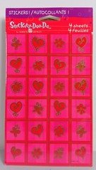 Valentine Heart Stickers Vintage Stickety Doo Da American Greetings 3 Packs 96ct