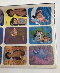 RARE Vintage Cleo DISNEY ALADDIN Stickers Themed Genie Abu Jafar Jasmine