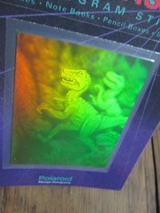 NEW Vintage Polaroid Sticker Dinosaur 1993 Future Vision 3-D Mirage Hologram USA