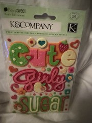 Baby Girl Scrapbook Sticker Lot K&Company Jolee’s Stickopotamus Embellishments