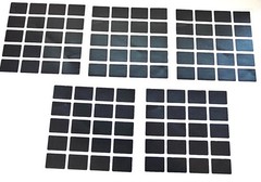 Black Rectangle Stickers 2×1.25 Matte Chalkboard Style Labels Sheet Set 5 Craft