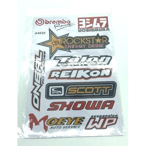 Assorted Stickers Decal Graphic Sheet (1128)X