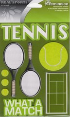 Tennis, 3D scrapbook stickers, 4.5″ x 6″ – Reminisce RS125